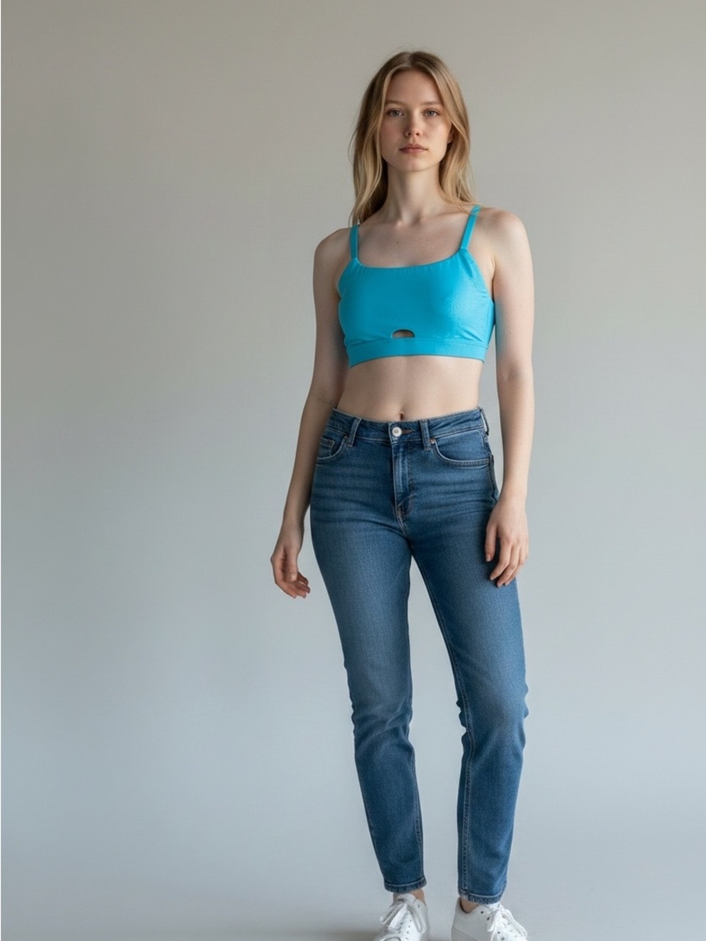 O99 Aerie Turquoise Sports Bra